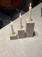 3'lü Traverten Mumluk Set - Görsel 3