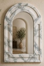 Calacatta Mermer Oval Ayna 40x60cm - Görsel 2