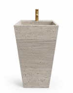 Doğal Traverten Freestanding Lavabo - Görsel 3