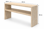 LIVA Dresuar – Natural Travertine - Görsel 4